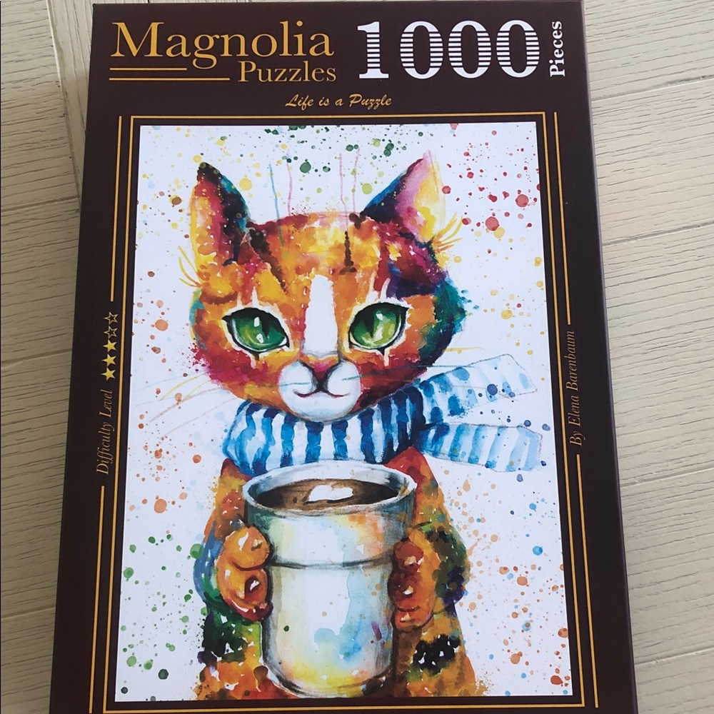 Magnolia Colorful Cat 1000 Piece Puzzle